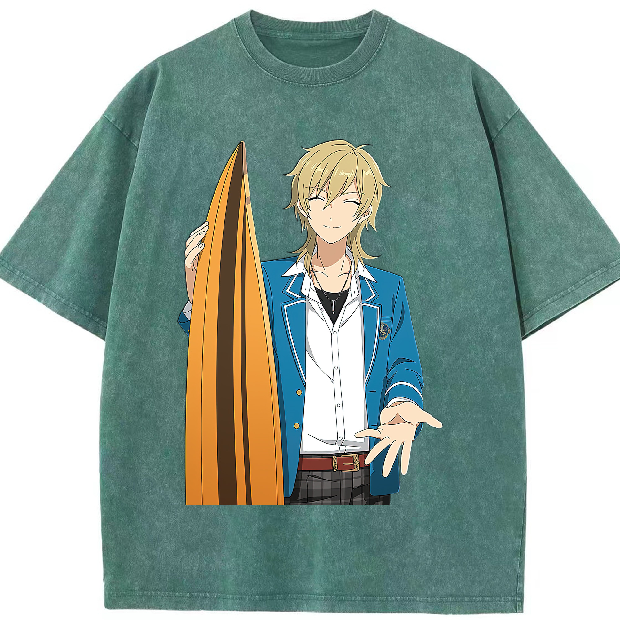 （画像用） あんさんぶるスターズ! Ensemble Stars 綿100% ヴィンテージ風 半袖Tシャツ（フロントプリント）